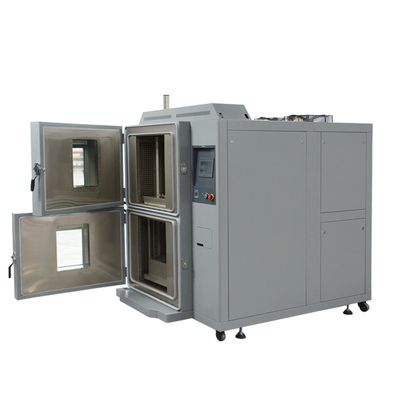 Bon prix Écran tactile chambre d'essai de choc thermique chaud-froid Deuxe zone conception Mil-Std 810 norme en ligne